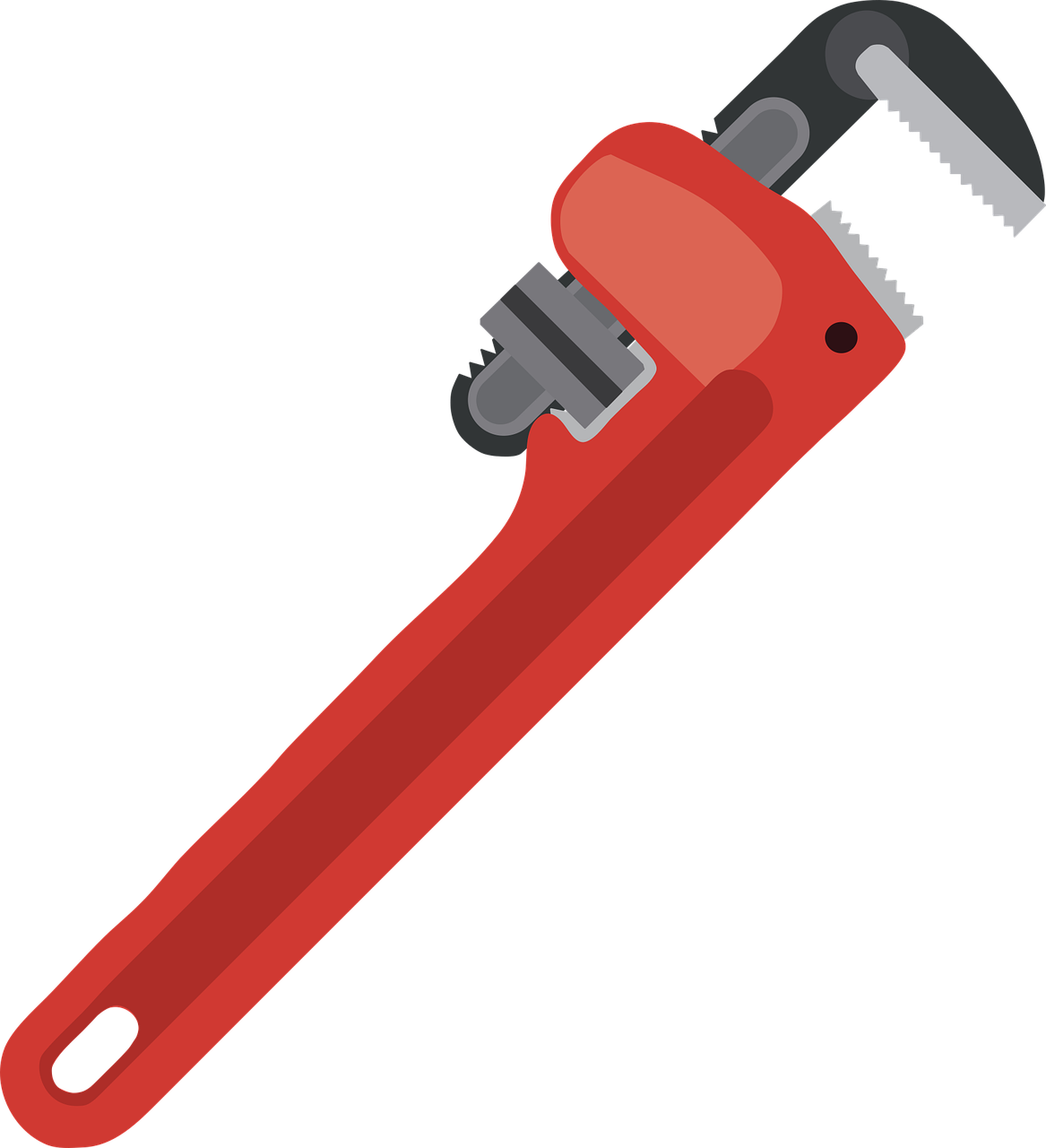 wrench, pipe wrench, tool
