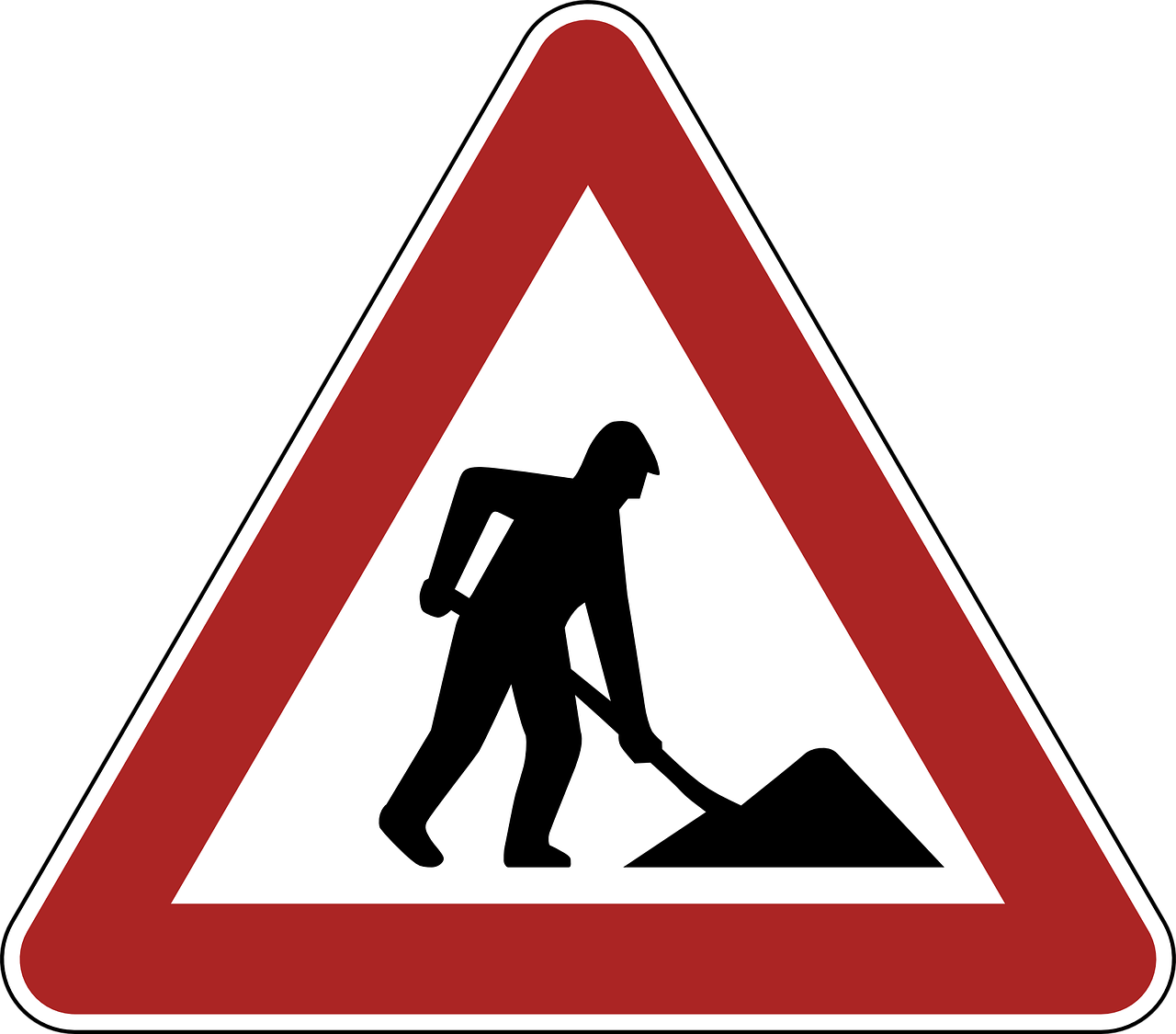 construction site, danger, warning